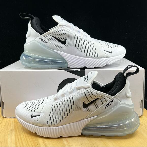 Nike Air Max 270 White Black White AH6789-100 Running Gym Sz 11 W/ 9.5 Mens main image 6